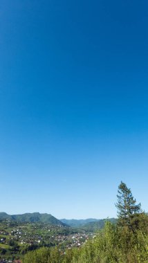 Dağların güzel manzarası