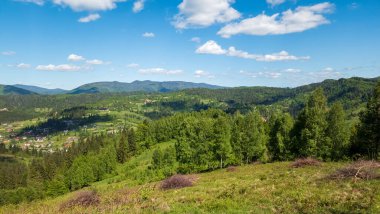 Karpatlar 'da yaz dağı manzarası