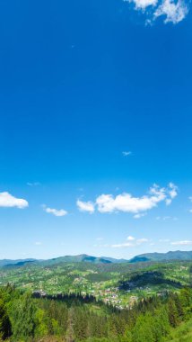 Karpatya dağlarının güzel manzarası