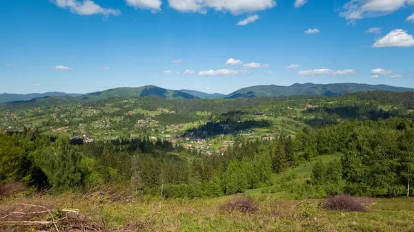 Ukrayna Karpatlarının güzel manzarası