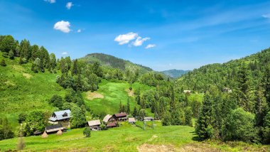 Karpat Dağları'nda Köyü