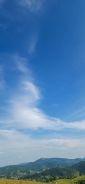 Ukraynalı Karpat Dağları'nın peyzaj.