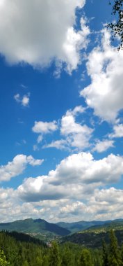 Dağların güzel manzarası