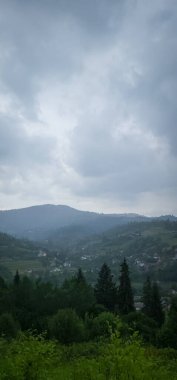 Dağların güzel manzarası