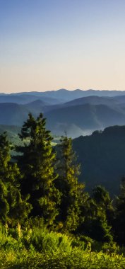 Dağların güzel manzarası