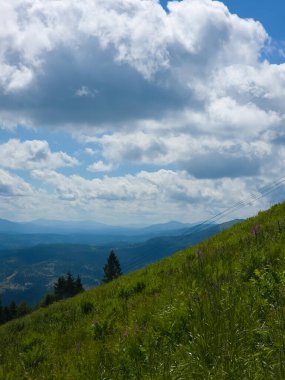 dağların manzarası ile manzara