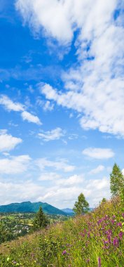 Dağların güzel manzarası