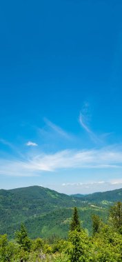 Yazın dağların manzarası