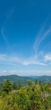 Dağların güzel manzarası