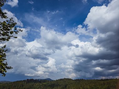 Transilvanya, Romanya 'daki güzel dağ manzarası