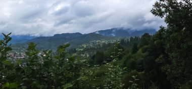 Dağların güzel manzarası