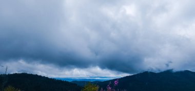 Dağlarda dağları olan güzel bir manzara.