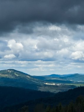 Dağların güzel manzarası