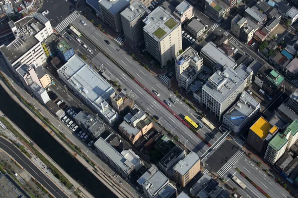 Panoramisch Uitzicht Tokio Japan Tokio Stedelijke Stad Uitzicht Van Boven — Stockfoto