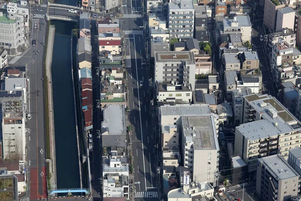 Vista Aérea Panorâmica Tóquio Japão Tóquio Vista Urbana Cidade Cima — Fotografia de Stock