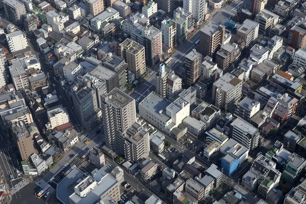 Tokyo Japonya Nın Panoramik Hava Manzarası Tokyo Şehir Manzarası Yukarıdan — Stok fotoğraf