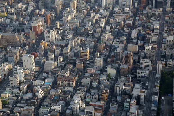 Панорамный Вид Воздуха Токио Япония Вид Город Сверху — стоковое фото