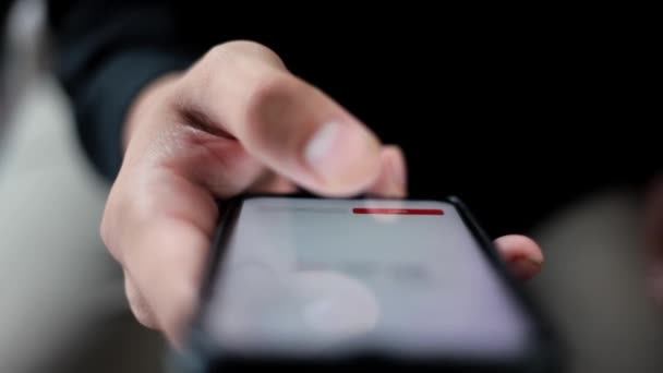 Digital Touch Μια Οπτική Πρώτου Προσώπου Της Mobile Technology Action — Αρχείο Βίντεο
