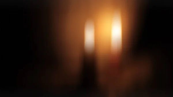 Свічка Темній Обстановці — стокове фото
