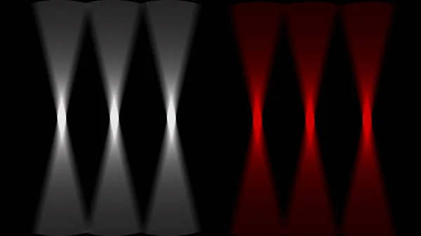 抽象的な赤と黒は光のパターンで勾配は床壁です — ストック写真