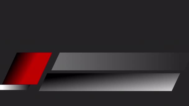 Azul Rojo Negro Color Simple Diseño Minimalista Moda Tercera Inferior — Vídeo de stock