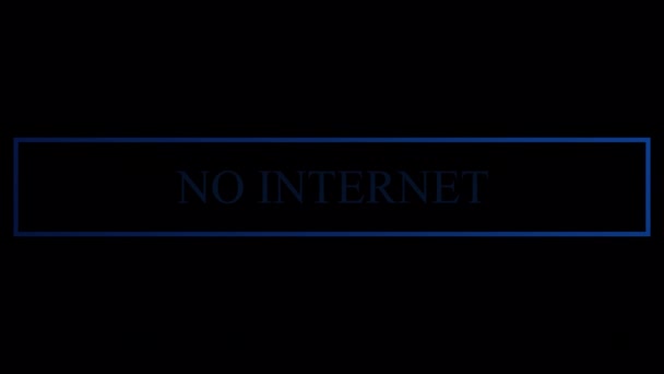 Digitální Temnota Dopad Vypnutí Internetu Společnost Komunikaci Přístup Informacím — Stock video