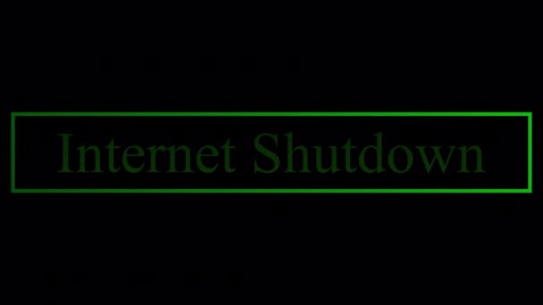 Internet Shuttdown Digital Darkness Impact Van Internet Shuttdowns Samenleving Communicatie — Stockvideo