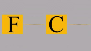 Sarı arka planda ahşap harflerden oluşan kelime
