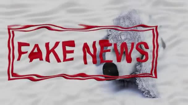 News News Fake News Rendern — Stockvideo