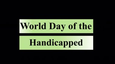 Engellilerin Dünya Günü 4k - Alfa