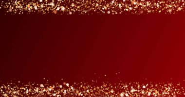 Düşen Parçacık Işıkları ve Kar Taneleri ile Noel Arkaplanı Mesaj ya da Mesaj Eklemek için Mükemmel Döngü. Kutlama Sahneleri için ideal, 