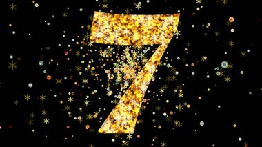 Yeni Yıl Geri sayımı 2025, göz kamaştırıcı 4K ile altın parçacıklarıyla. 10 'dan 9' a kadar geri sayımı izleyin, göz kamaştırıcı bir ışık ve pırıltı gösterisi, yeni yılı kutlamak için mükemmel..