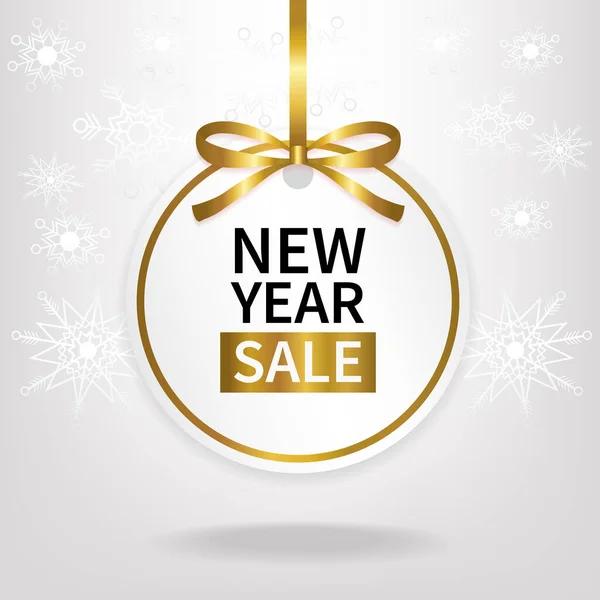 stock vector new year sale price tag template