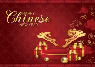 Çin Yeni Yıl Afişi Tavşan Yılı 2023 