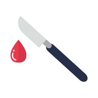 Neşter tıbbi düz simgeler vektör tıbbi öğeler tasarımı