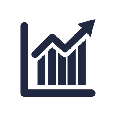 blue and white isolate business financail flat icon elements vector 