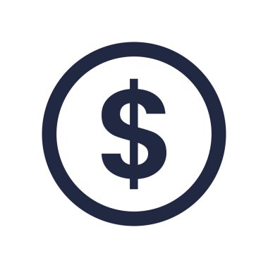 blue and white isolate business financail flat icon elements vector 