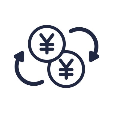 blue and white isolate business financail flat icon elements vector 