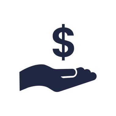 blue and white isolate business financail flat icon elements vector 