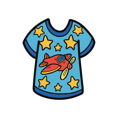 Resimli oyuncak çocuk tişörtünü ayır