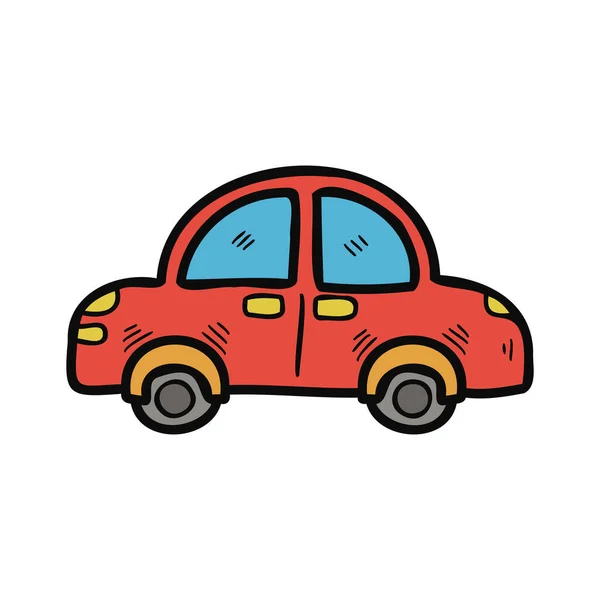 stock vector isolate illustration red toy car