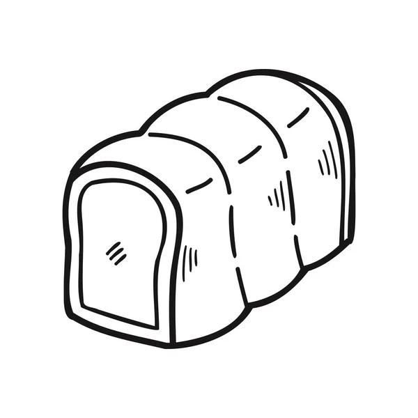 Černý Bílý Pekařský Chléb — Stockový vektor
