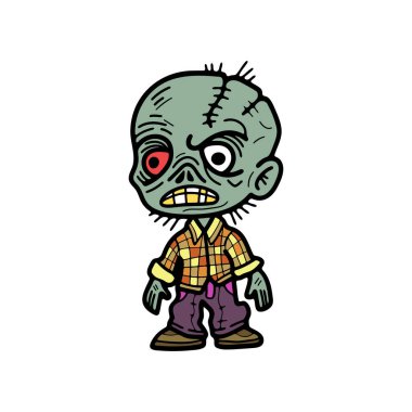 Arka plandaki zombi karakterini ayır