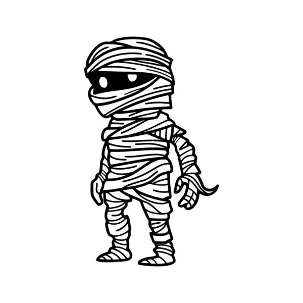 Isolate Mummy Character Background Stock Illustration
