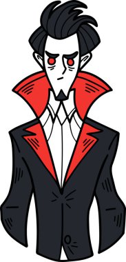 Arka plandaki vampir karakterinin resimlerini ayır