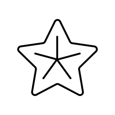 Noel yıldızı düz simgesini ayır