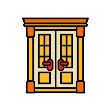 Ön kapının düz simgesini ayır