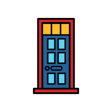 Ön kapının düz simgesini ayır