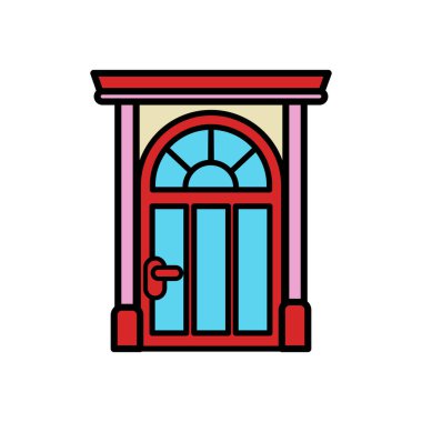 Ön kapının düz simgesini ayır