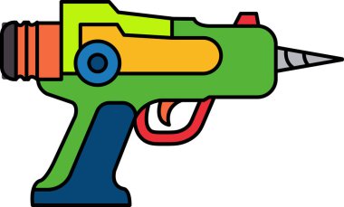 Drill 'in düz simge vektörü